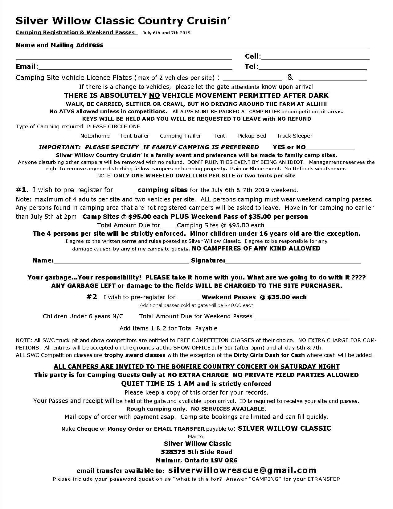 SWC Registration Form